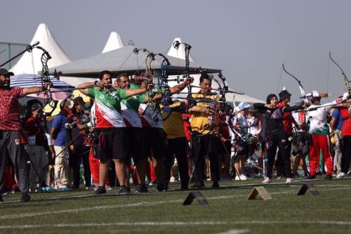 مدال برنز تیم کامپوند ایران در بازیهای کشورهای اسلامی